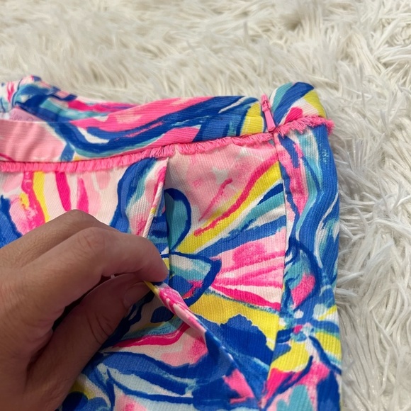 Lilly Pulitzer Adie Shorts - Size 2 - pink sunset/the sunny side print - Picture 6 of 11